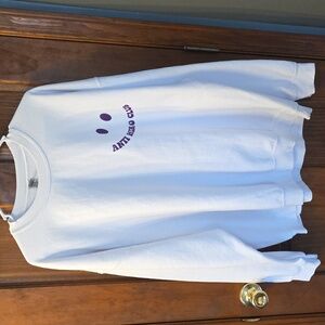 TAYLOR SWIFT Anti Hero Lyric Inspired White Sweatshirt, Sz. 2XL